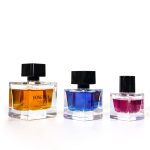 Anasa Tupu 18ml 30ml 50ml 100ml Chupa ya Kunyunyuzia ya Kioo cha Manukato ya Mraba | Kioo cha Honghua
