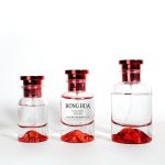 Botolo Lofiira la Perfume 30ml 50ml 100ml Volcano Pansi Kapangidwe Botolo la Perfume Spray | Galasi ya Honghua