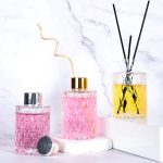 Boca sa cilindričnom staklenom difuzorom 80ml 120ml 150ml Vintage dijamantska boca sa difuznom aromom | Honghua Glass