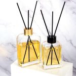فليٽ اسڪوائر شيشي جي خوشبو ڊفيوزر بوتل گول ڪلهي سان ۽ اسڪرو ٽاپ 120ml 220ml 350ml | هانگوا گلاس