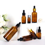 Dropper شيشي جي بوتل 5ml-100ml امبر لازمي تيل جي بوتل لڪي سان | هانگوا گلاس