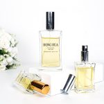 نئين ڊيزائن پتلي کمر جي شڪل خوشبو جي بوتل 30ml 50ml 100ml اسڪوائر پرفيوم اسپري بوتل | هانگوا گلاس