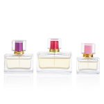 30ml 50ml 100ml Shishe Parfumi Xhuxh Luksoz Drejtkëndësh me Spray Me Kapak Rozë | Xhami Honghua