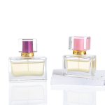 30ml 50ml 100ml Shishe Parfumi Xhuxh Luksoz Drejtkëndësh me Spray Me Kapak Rozë | Xhami Honghua