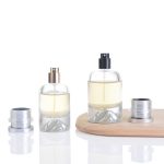 30ml 50ml 100ml Sticla de parfum cu pulverizare inferioară a vulcanului argintiu de lux | Sticla Honghua