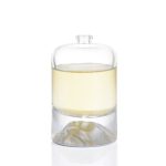 30ml 50ml 100ml Sticla de parfum cu pulverizare inferioară a vulcanului argintiu de lux | Sticla Honghua