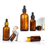 Dropper شيشي جي بوتل 5ml-100ml امبر لازمي تيل جي بوتل لڪي سان | هانگوا گلاس