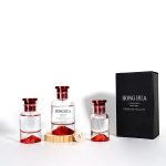Botolo Lofiira la Perfume 30ml 50ml 100ml Volcano Pansi Kapangidwe Botolo la Perfume Spray | Galasi ya Honghua