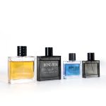 Chupa ya Manukato ya Flat Square 50ml 100ml Chupa ya Kunyunyizia Manukato ya Kioo Cheusi cha Cologne | Kioo cha Honghua