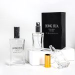 نئين ڊيزائن پتلي کمر جي شڪل خوشبو جي بوتل 30ml 50ml 100ml اسڪوائر پرفيوم اسپري بوتل | هانگوا گلاس