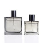 50ml 100ml Chupa ya Manukato ya Kioo cha Kijivu cha kifahari Kwa Wanaume | Kioo cha Honghua
