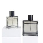 50ml 100ml Chupa ya Manukato ya Kioo cha Kijivu cha kifahari Kwa Wanaume | Kioo cha Honghua