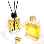 فليٽ اسڪوائر شيشي جي خوشبو ڊفيوزر بوتل گول ڪلهي سان ۽ اسڪرو ٽاپ 120ml 220ml 350ml | هانگوا گلاس