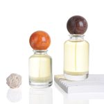 30ml 50ml 100ml Shishe Parfumi Cilindër Qelqi Me Kapak Unik Topi | Xhami Honghua