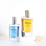 Chupa Tupu ya Manukato ya Umbo la Gorofa 30ml 50ml Chupa Mpya ya Kunyunyizia Kioo | Kioo cha Honghua
