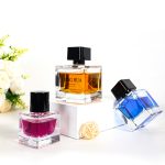 Anasa Tupu 18ml 30ml 50ml 100ml Chupa ya Kunyunyuzia ya Kioo cha Manukato ya Mraba | Kioo cha Honghua