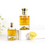 Flacon de parfum auriu 30ml 50ml 100ml Flacon spray cosmetic din sticla cu capac | Sticla Honghua