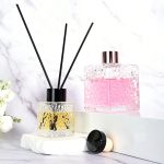 Square Aromatherapy Diffuser Botolo 50ml 100ml 200ml Madzi Cube Glass Reed Diffuser Botolo | Galasi ya Honghua