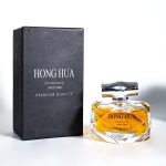 Flacon de parfum de lux în formă de poligon 30ml 80ml flacon spray cu parfum de sticlă cu capac din bambus | Sticla Honghua
