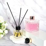 Square Aromatherapy Diffuser Botolo 50ml 100ml 200ml Madzi Cube Glass Reed Diffuser Botolo | Galasi ya Honghua