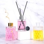 Boca sa cilindričnom staklenom difuzorom 80ml 120ml 150ml Vintage dijamantska boca sa difuznom aromom | Honghua Glass