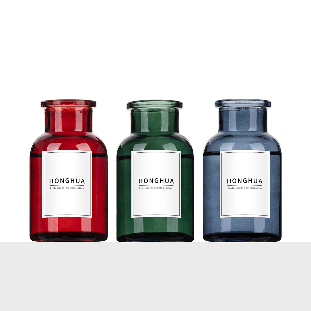 coloured glass diffuser bottle